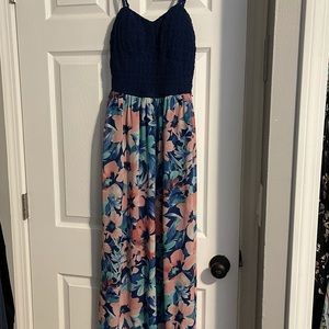 Medium floral lily rose dress